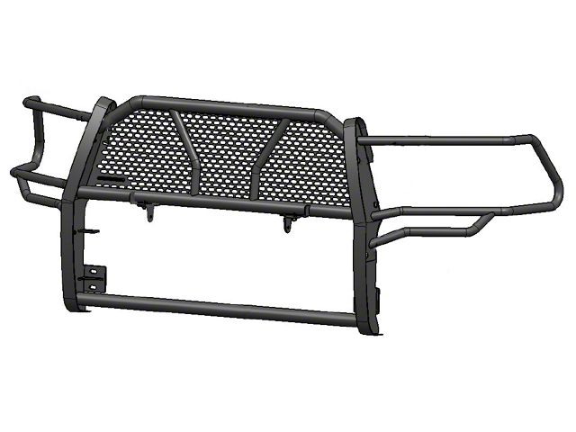 Rugged Heavy Duty Grille Guard with 20-Inch LED Light Bar; Black (14-15 Sierra 1500, Excluding Denali)