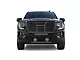 Rugged Heavy Duty Grille Guard with 5.30-Inch Red Round LED Lights; Black (19-21 Sierra 1500, Excluding Denali; 2022 Sierra 1500 Limited, Excluding Denali)
