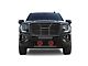 Rugged Heavy Duty Grille Guard with 7-Inch Red Round Flood LED Lights; Black (19-21 Sierra 1500, Excluding Denali; 2022 Sierra 1500 Limited, Excluding Denali)