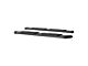 Regal 7-Inch Oval Side Step Bars without Mounting Brackets; Textured Black (99-24 Sierra 1500 Extended/Double Cab)