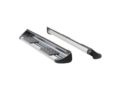 Stainless Side Entry Running Boards without Mounting Brackets; Polished (04-13 Sierra 1500 Crew Cab)