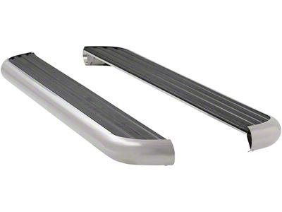 MegaStep 6.50-Inch Running Boards; Polished Stainless (19-25 Sierra 1500 Double Cab)
