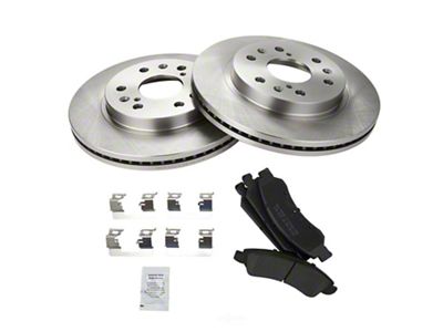 Semi-Metallic 6-Lug Brake Rotor and Pad Kit; Front (07-18 Sierra 1500)