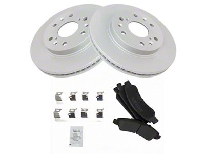 Semi-Metallic 6-Lug Brake Rotor and Pad Kit; Front (07-18 Sierra 1500)