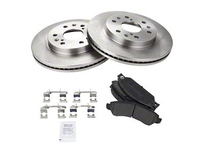 Semi-Metallic 6-Lug Brake Rotor and Pad Kit; Front (05-06 Sierra 1500 w/ Rear Drum Brakes)