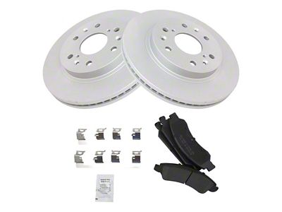 Semi-Metallic 6-Lug Brake Rotor and Pad Kit; Front (07-18 Sierra 1500)