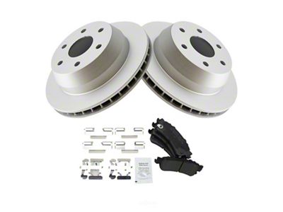 Semi-Metallic 6-Lug Brake Rotor and Pad Kit; Rear (03-06 Sierra 1500 w/ Single Piston Rear Calipers)