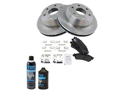 Semi-Metallic 6-Lug Brake Rotor and Pad Kit; Rear (03-06 Sierra 1500 w/ Single Piston Rear Calipers)