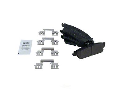 Semi-Metallic Brake Pads; Rear Pair (07-13 Sierra 1500)