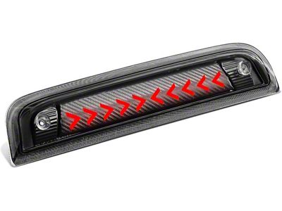 Sequential Arrow LED Third Brake Light; Black (14-18 Sierra 1500)