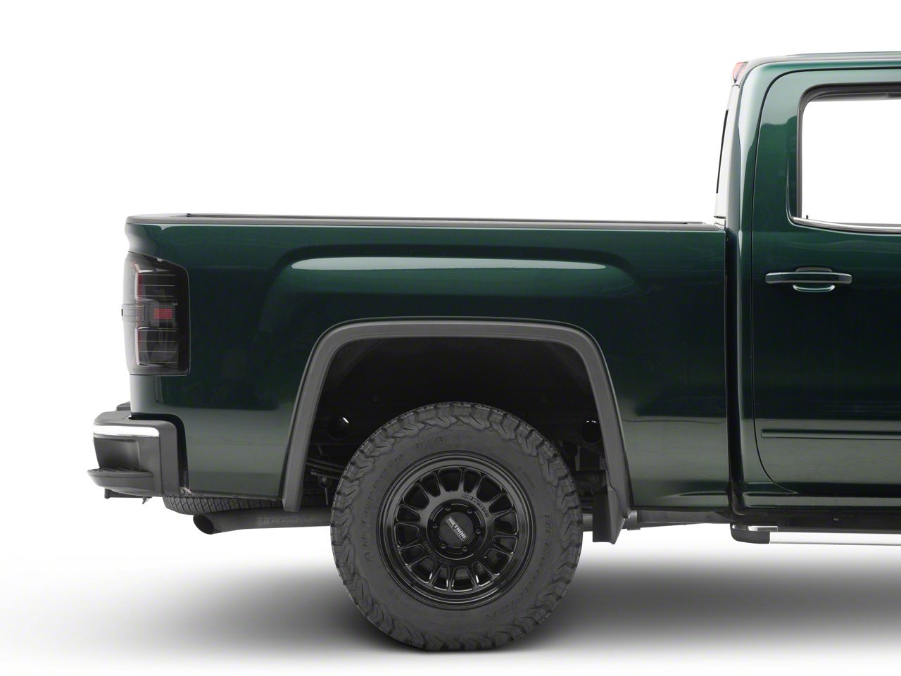 Sierra 1500 Sequential LED CBar Tail Lights; Black Housing; Smoke Lens