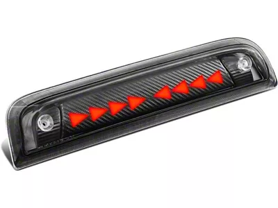 Sequential Triangle LED Third Brake Light; Black (14-18 Sierra 1500)