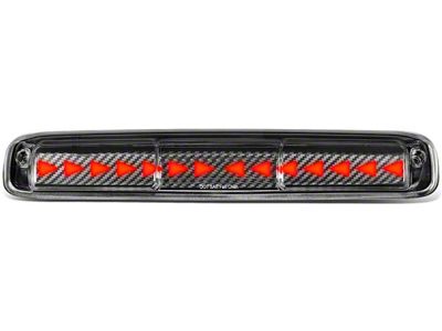 Sequential Triangle LED Third Brake Light; Carbon Fiber Look (99-06 Sierra 1500)