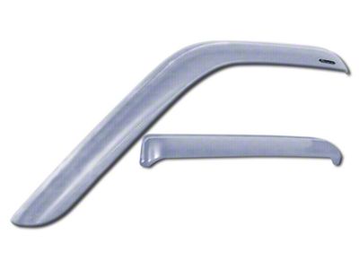 Snap-Inz In-Channel Sidewind Deflectors; Front Only; Chrome (19-24 Sierra 1500 Regular Cab)