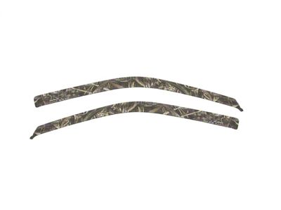 Tape-Onz Sidewind Deflectors; Front Only; Realtree Max-5 (14-18 Sierra 1500 Regular Cab)