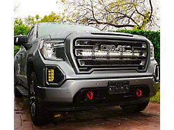 Single 40-Inch White LED Light Bar with Grille Mounting Brackets (19-25 Sierra 1500)