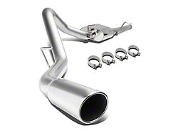 Single Exhaust System with Polished Tip; Side Exit (07-13 4.3L Sierra 1500)
