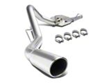 Single Exhaust System with Polished Tip; Side Exit (07-13 4.8L Sierra 1500)