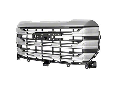 SLE Style Upper Replacement Grille; Chrome (22-25 Sierra 1500)