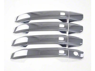 Smart Key Door Handle Covers; Chrome (14-18 Sierra 1500)