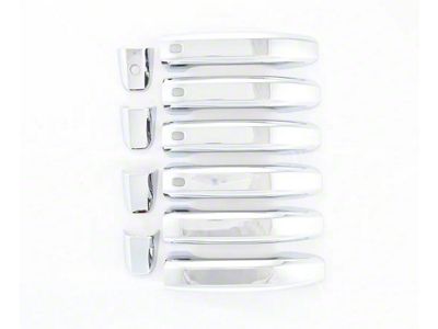 Smart Key Door Handle Covers; Chrome (19-24 Sierra 1500)