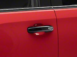Chrome Delete Smart Key Door Handle Covers; Gloss Black (19-25 Sierra 1500)