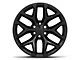 Snowflake Style Black 6-Lug Wheel; 22x9; 24mm Offset (14-18 Sierra 1500)