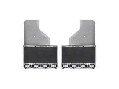 Putco Solid Mud Skins; Brushed; Front (14-18 Sierra 1500)