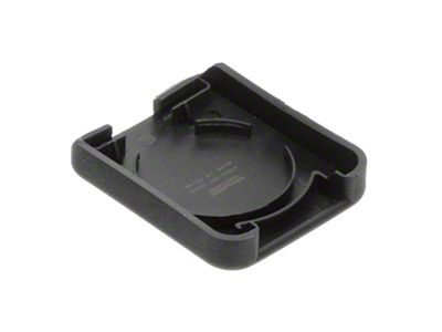 Spare Tire Hoist Access Hole Cover; Black Plastic; Square (99-13 Sierra 1500)