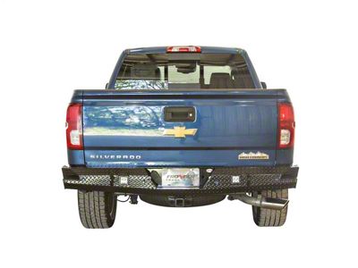 Sport Rear Bumper; Black (14-18 Sierra 1500)