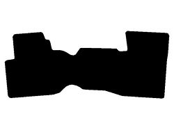 Sport Touring Cutpile Front Floor Mat; Medium Dark Gray (14-18 Sierra 1500 w/ Automatic Transmission, Front Bench Seat & Vinyl Flooring)