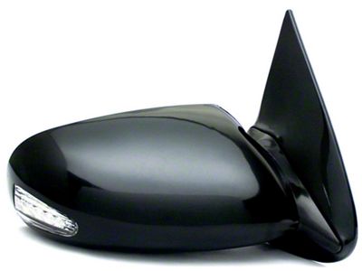Sportage Style Side Mirrors with LED Signals; Black (99-06 Sierra 1500)