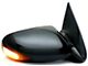 Sportage Style Side Mirrors with LED Signals; Black (99-06 Sierra 1500)