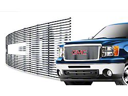 Stainless Steel Billet Upper Grille Overlay; Chrome (07-13 Sierra 1500)