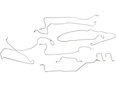 Stainless Steel Brake Line Kit (03-04 2WD Sierra 1500 Regular Cab w/ 8-Foot Long Box)