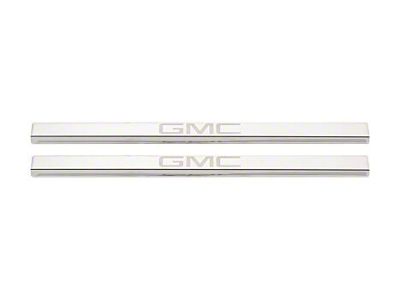 Putco Stainless Steel Door Sills with GMC Etching (19-25 Sierra 1500 Regular Cab, Double Cab)