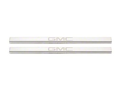 Putco Stainless Steel Door Sills with GMC Etching (19-24 Sierra 1500 Regular Cab, Double Cab)