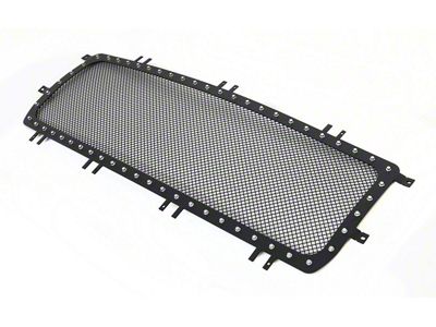 Stainless Steel Rivet Upper Grille Insert; Black (14-15 Sierra 1500)