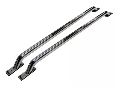 Go Rhino Stake Pocket Bed Rails; Chrome (99-06 Sierra 1500 w/ 6.50-Foot Standard Box)