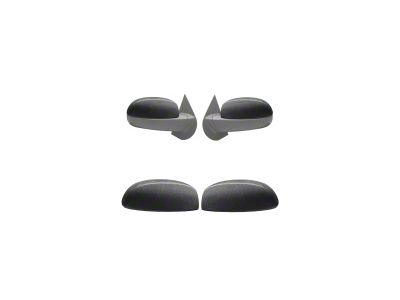 Standard Mirror Covers; Armor Coated (07-13 Sierra 1500)