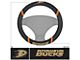 Steering Wheel Cover with Anaheim Ducks Logo; Black (Universal; Some Adaptation May Be Required)