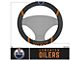 Steering Wheel Cover with Edmonton Oilers Logo (Universal; Some Adaptation May Be Required)