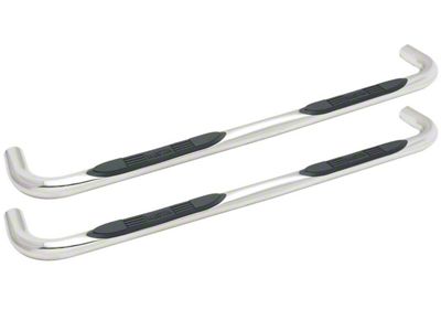 E-Series 3-Inch Nerf Side Step Bars; Stainless Steel (14-18 Sierra 1500 Double Cab)