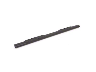 5-Inch Oval Straight Nerf Side Step Bars; Black (07-18 Sierra 1500 Crew Cab)