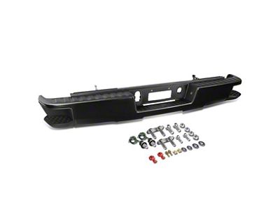 Step Rear Bumper; Black (14-18 Sierra 1500)