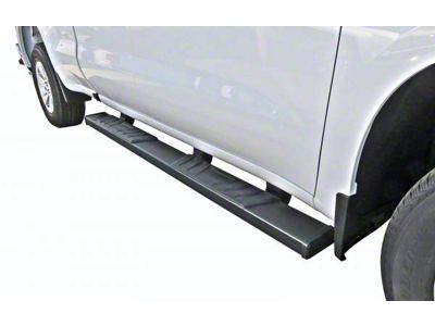 STX500 Running Boards; Black (19-24 Sierra 1500 Double Cab)