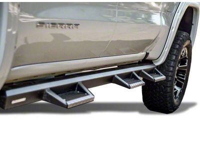 Superior Side Step Bars; Black (19-25 Sierra 1500 Crew Cab)