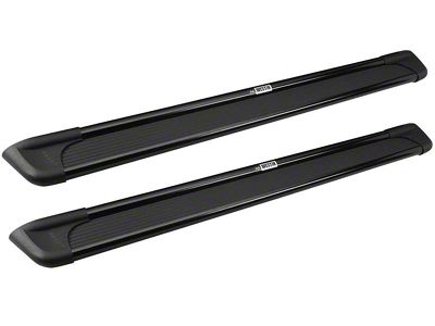 Sure-Grip Running Boards; Black Aluminum (19-25 Sierra 1500 Double Cab)