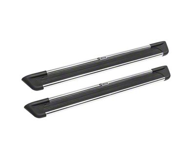 Sure-Grip Running Boards; Brushed Aluminum (19-24 Sierra 1500 Double Cab)