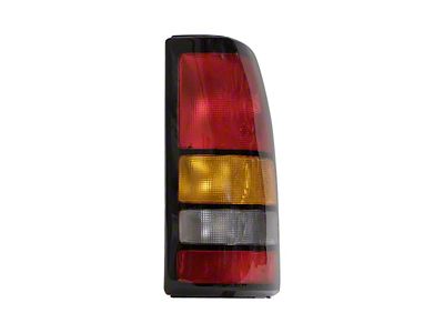 Replacement Tail Light; Chrome Housing; Red/Clear/Amber Lens; Passenger Side (04-06 Sierra 1500)